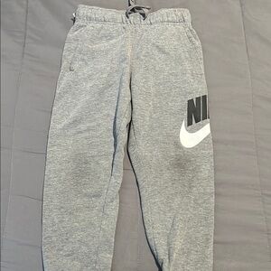 Nike Gray Joggers with Fleece Comfort and Iconic Swoosh